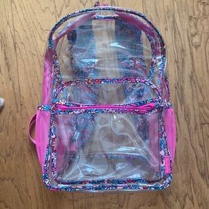 Vera Bradley clear backpack